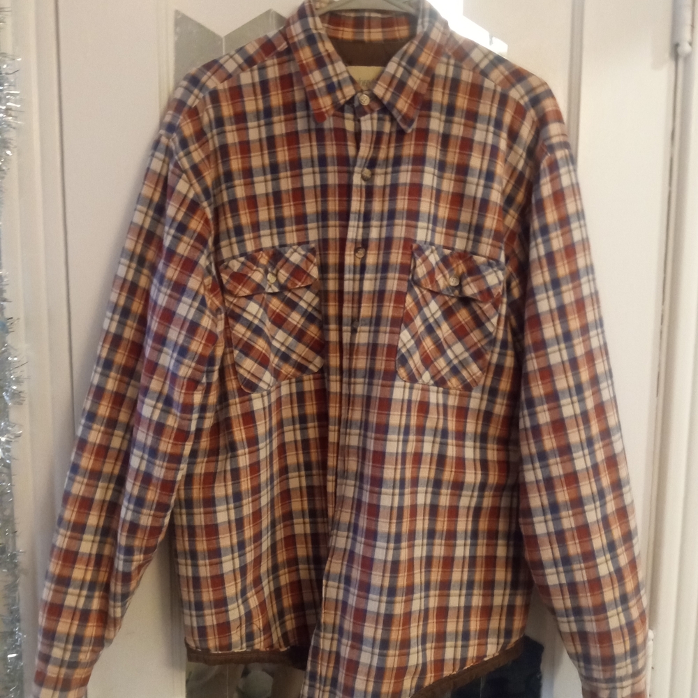 Quilted, Insulated Plaid Shirt Jacket